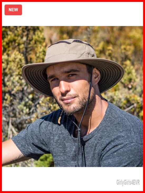 UPF 50+ Sun Hat with Adjustable Chinstrap, Crushable & Floats, Nylon/Polyester main image 6